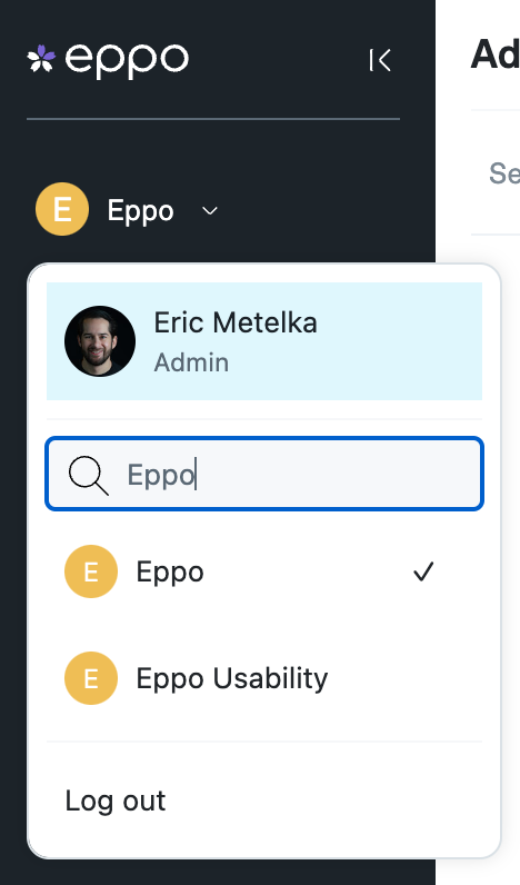 Find your user profile