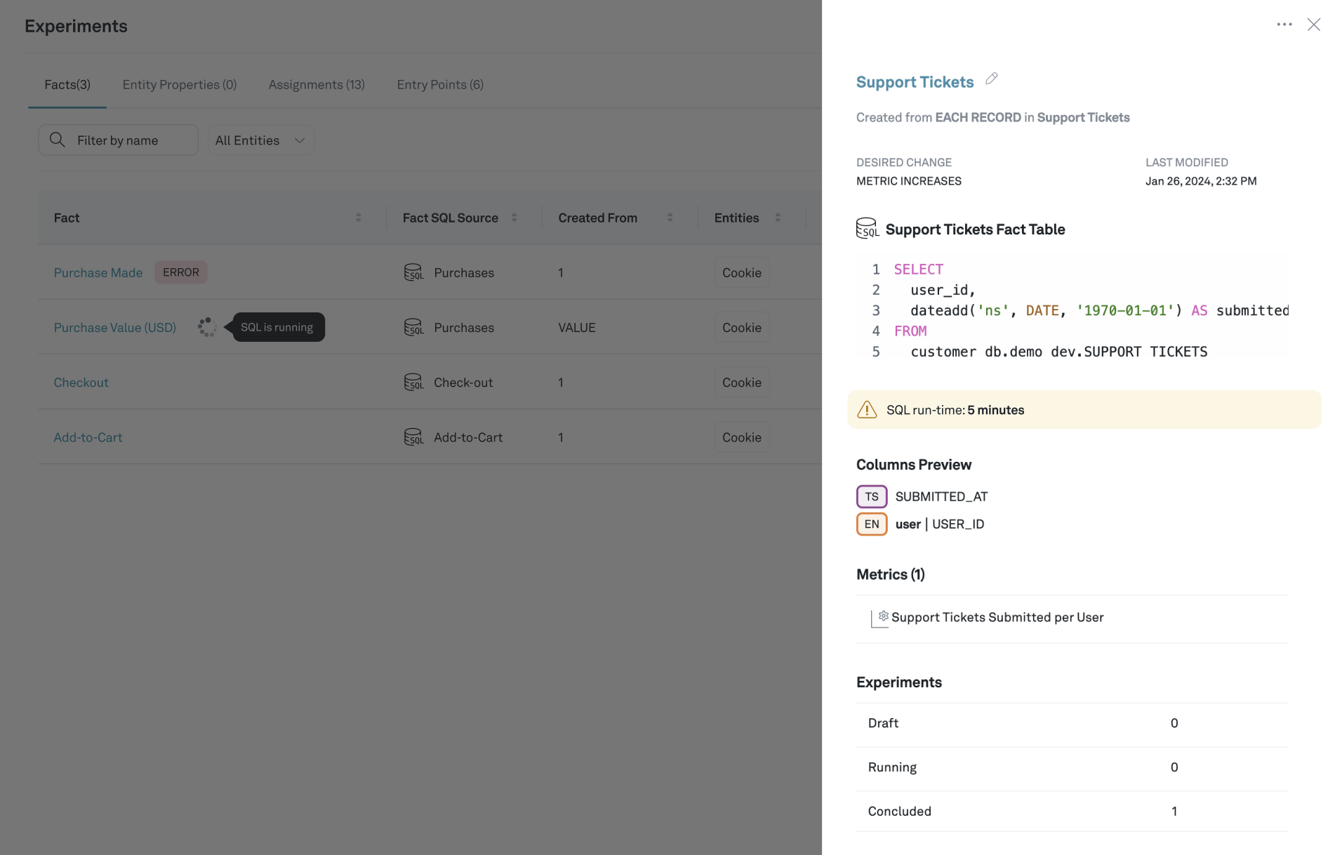 Warning on a definition